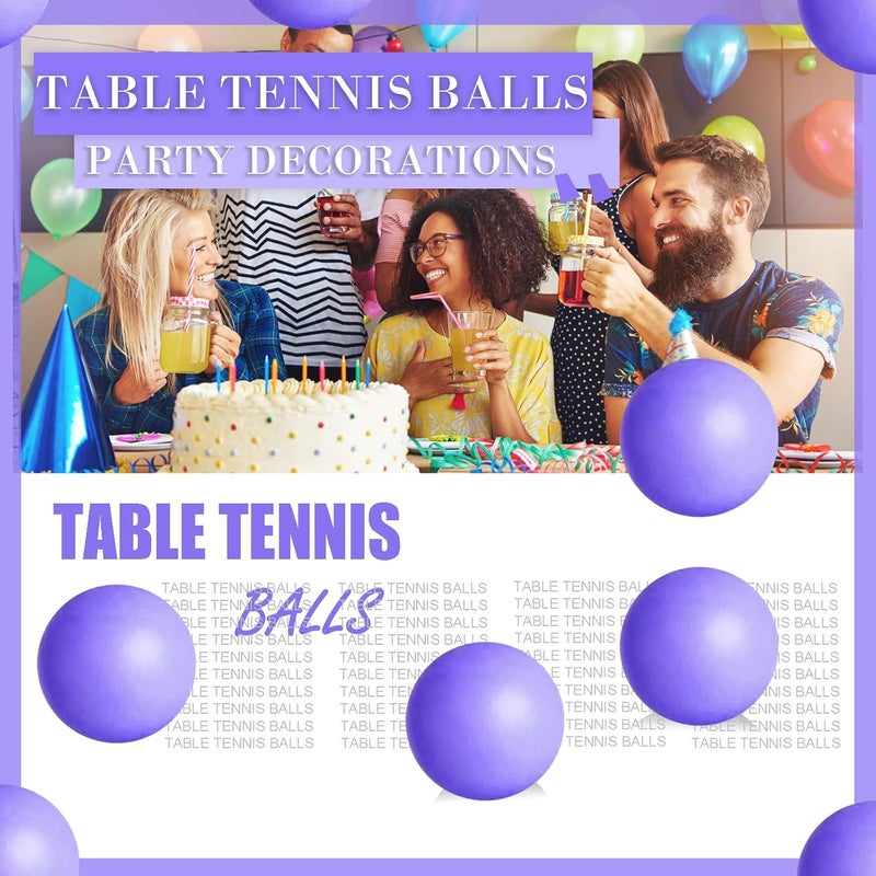 SEEVOR 28 Pcs Balls Table Tennis Balls 40mm Color Plastic Balls Bulk Washable Small Game Balls for Party Decoration Handcrafted Art Carnival Pool Games - Image 4